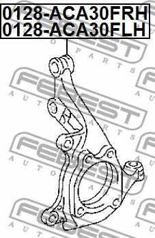 Febest 0128-ACA30FRH - Кулак поворотний autocars.com.ua