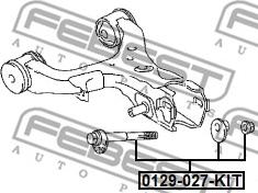 Febest 0129-027-KIT - Болт регулювання розвалу коліс autocars.com.ua