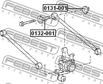 Febest 0131-001 - Гайка autocars.com.ua