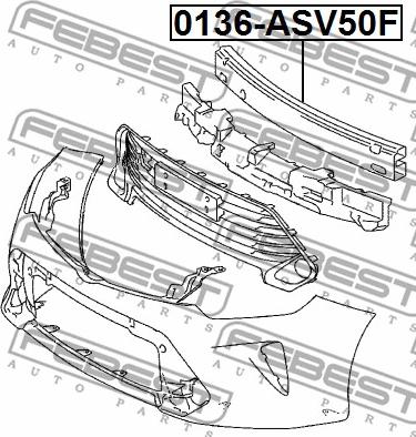 Febest 0136-ASV50F - Облицювання передка autocars.com.ua