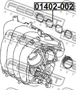 Febest 01402-002 - Прокладка, впускний колектор autocars.com.ua