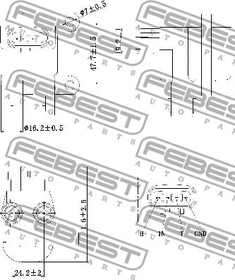 Febest 01640-009 - Котушка запалювання autocars.com.ua