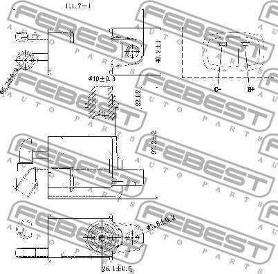 Febest 01640-011 - Котушка запалювання autocars.com.ua