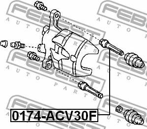 Febest 0174-ACV30F - Елементи гальмівного супорта autocars.com.ua