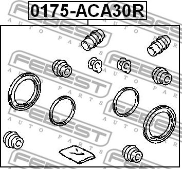 Febest 0175-ACA30R - Ремкомплект, тормозной суппорт avtokuzovplus.com.ua