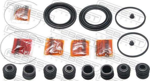 Febest 0175-GGN15F - Ремкомплект, гальмівний супорт autocars.com.ua