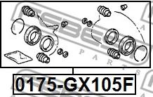 Febest 0175-GX105F - Ремкомплект, гальмівний супорт autocars.com.ua