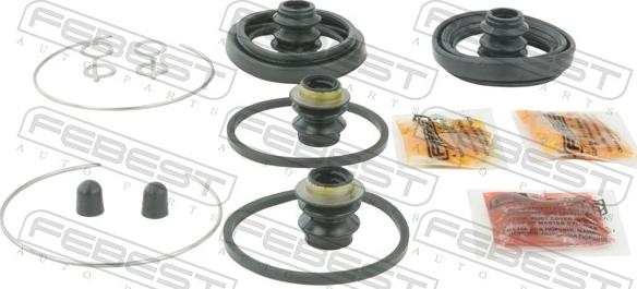 Febest 0175-ZZE123F - Ремкомплект, гальмівний супорт autocars.com.ua