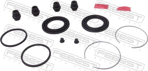 Febest 0175-ZZE130F - Ремкомплект, гальмівний супорт autocars.com.ua