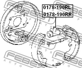 Febest 0178-190RR - Колісний гальмівний циліндр autocars.com.ua