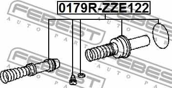 Febest 0179R-ZZE122 - Ремкомплект, главный тормозной цилиндр avtokuzovplus.com.ua