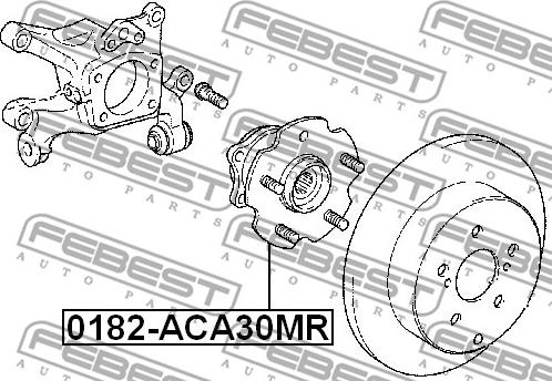 Febest 0182-ACA30MR - Маточина колеса autocars.com.ua