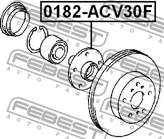 Febest 0182-ACV30F - СТУПИЦА ПЕРЕДНЯЯ TOYOTA CAMRY ACV3#-MCV3# 2001-2006 FEBEST autodnr.net