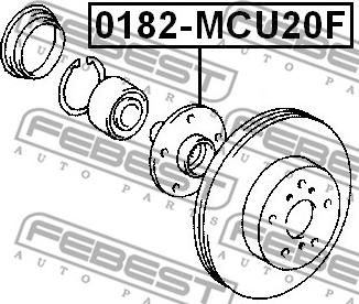 Febest 0182-MCU20F - Маточина колеса autocars.com.ua