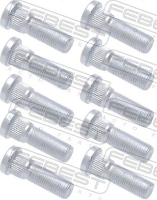 Febest 0184-004-PCS10 - Болт кріплення колеса autocars.com.ua