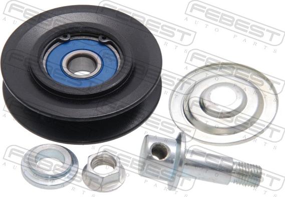 Febest 0187-FZJ80 - Паразитний / провідний ролик, поліклиновий ремінь autocars.com.ua
