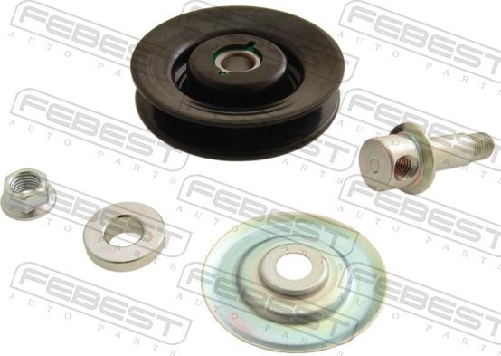 Febest 0187-KR42 - Паразитний / провідний ролик, поліклиновий ремінь autocars.com.ua
