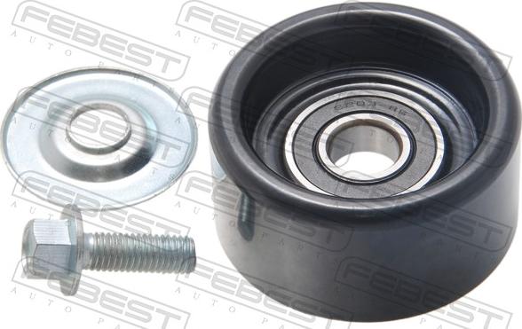 Febest 0187-URJ201 - Паразитний / провідний ролик, поліклиновий ремінь autocars.com.ua
