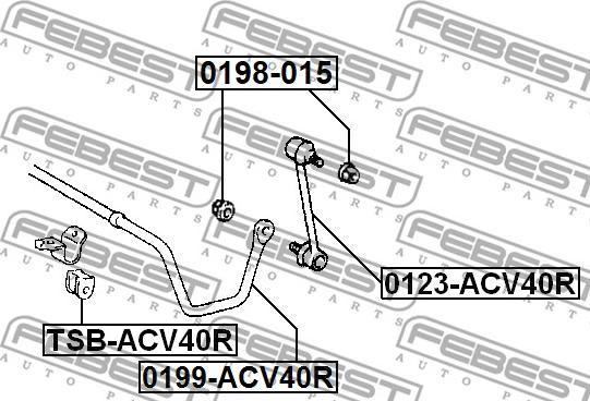 Febest 0198-015 - Чаша холостого хода, балка моста avtokuzovplus.com.ua