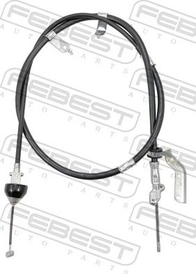 Febest 0199-BCACU30RH - Трос, гальмівна система autocars.com.ua