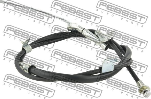 Febest 0199-BCACV40RH - Трос, гальмівна система autocars.com.ua