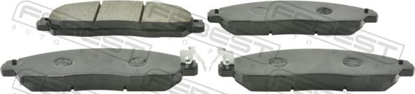 Febest 0201-D23MF - Гальмівні колодки, дискові гальма autocars.com.ua
