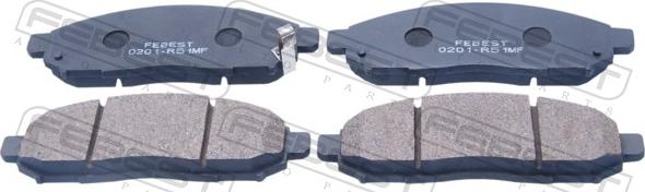 Febest 0201-R51MF - Гальмівні колодки, дискові гальма autocars.com.ua