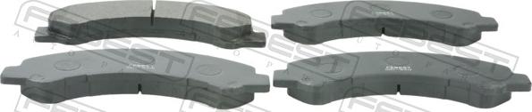 Febest 0201-W41F - Гальмівні колодки, дискові гальма autocars.com.ua