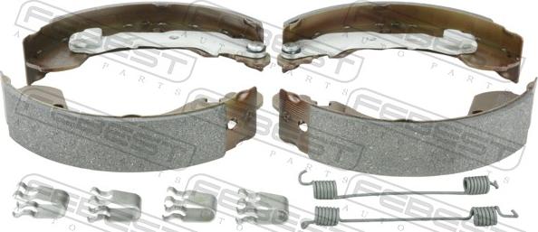 Febest 0202-K12R - Комплект гальм, барабанний механізм autocars.com.ua
