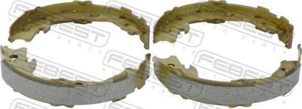 Febest 0202-T31R - Комплект гальм, ручник, парковка autocars.com.ua