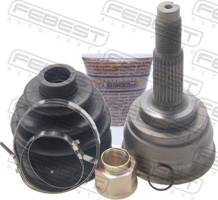 Febest 0210-080 - Шарнірний комплект, ШРУС, приводний вал autocars.com.ua