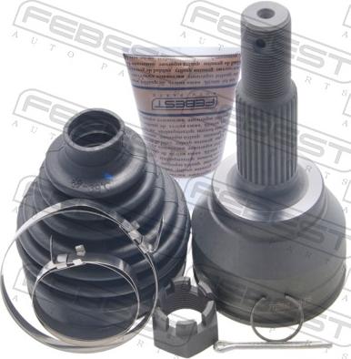 Febest 0210-F15 - Шарнірний комплект, ШРУС, приводний вал autocars.com.ua