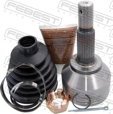 Febest 0210-J1020 - Шарнірний комплект, ШРУС, приводний вал autocars.com.ua