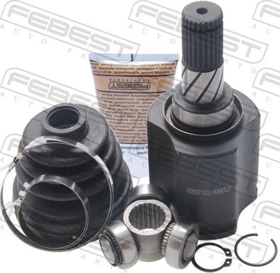 Febest 0211-B10ATLH - Шарнірний комплект, ШРУС, приводний вал autocars.com.ua