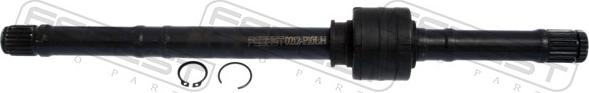 Febest 0212-P10LH - Приводний вал autocars.com.ua