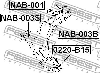 Febest NAB-001 - 0 autocars.com.ua