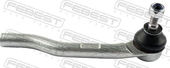 Febest 0221-E12RH - Наконечник рульової тяги, кульовий шарнір autocars.com.ua