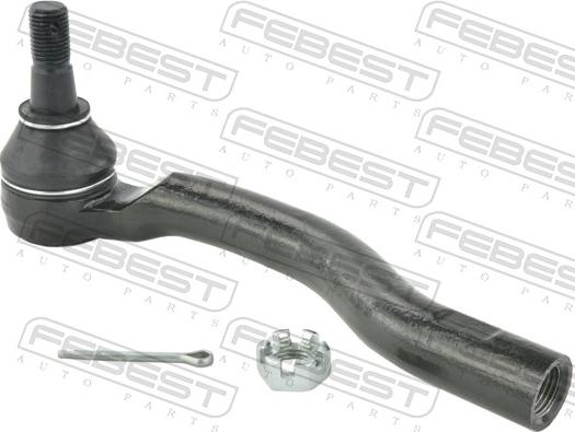 Febest 0221-Z62RH - Наконечник рульової тяги, кульовий шарнір autocars.com.ua