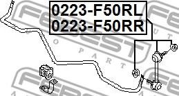 Febest 0223-F50RR - Тяга / стойка, стабилизатор avtokuzovplus.com.ua