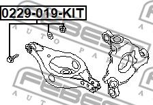 Febest 0229-019-KIT - Болт регулировки развала колёс autodnr.net