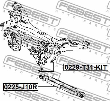 Febest 0229-T31-KIT - Болт регулювання розвалу коліс autocars.com.ua