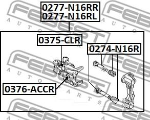 Febest 0277-N16RL - Тормозной суппорт autodnr.net