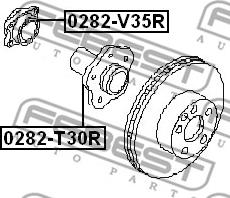 Febest 0282-V35R - Комплект підшипника маточини колеса autocars.com.ua