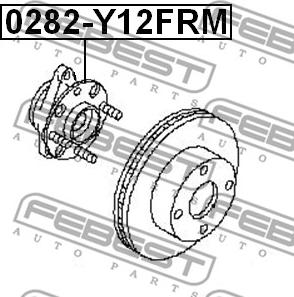 Febest 0282-Y12FRM - Маточина колеса autocars.com.ua