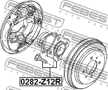 Febest 0282-Z12R - Маточина колеса autocars.com.ua