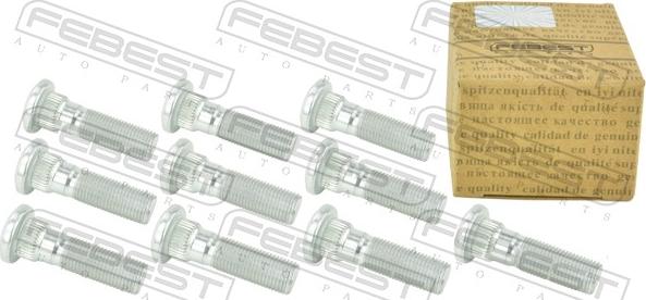 Febest 0284-004-PCS10 - Болт кріплення колеса autocars.com.ua