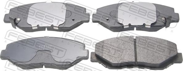 Febest 0301-RDF - Гальмівні колодки, дискові гальма autocars.com.ua
