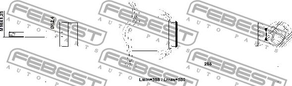 Febest 03110-005R - Амортизатор autodnr.net