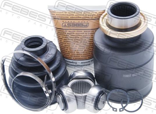 Febest 0311-YF4R - Шарнірний комплект, ШРУС, приводний вал autocars.com.ua
