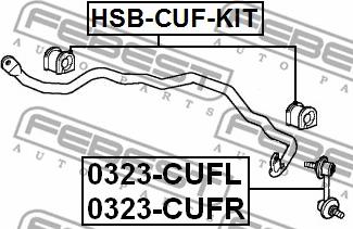 Febest 0323-CUFL - Тяга / стойка, стабилизатор avtokuzovplus.com.ua